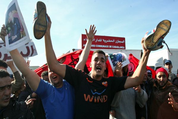 احتجاج في سوق الجملة في كازا.. جزارة ومعشيين باللفت (صور)