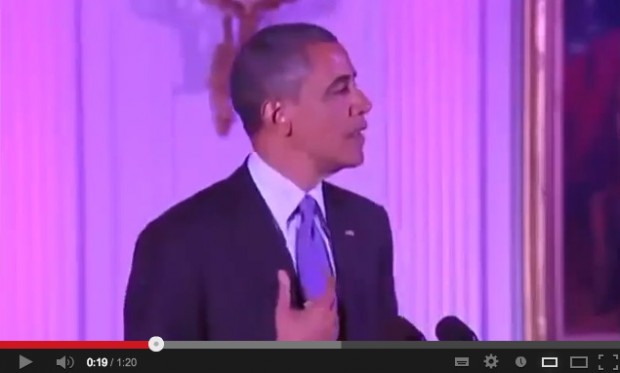 أوباما.. العكر على القاميجة!! (فيديو)