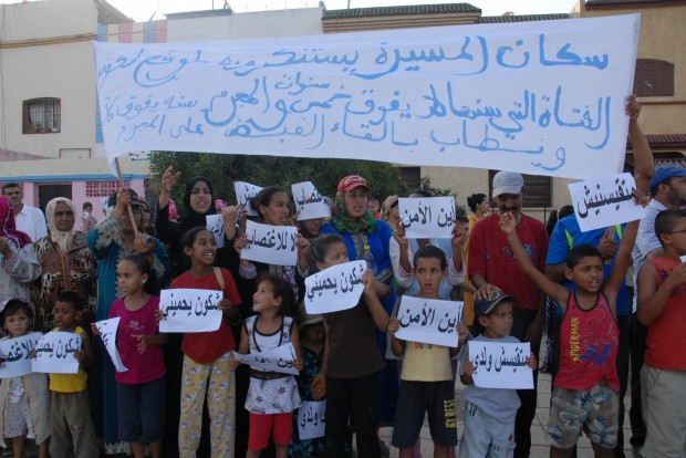 بعد أن اغتصب فتاة في 5 من عمرها ليلة العيد.. سكان المحمدية يحتجون (صور)
