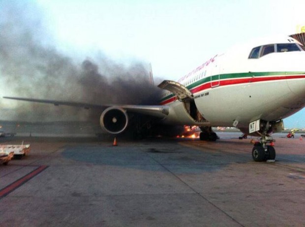 مونتريال.. النيران تشب في طائرة للخطوط المغربية (صور وفيديو)
