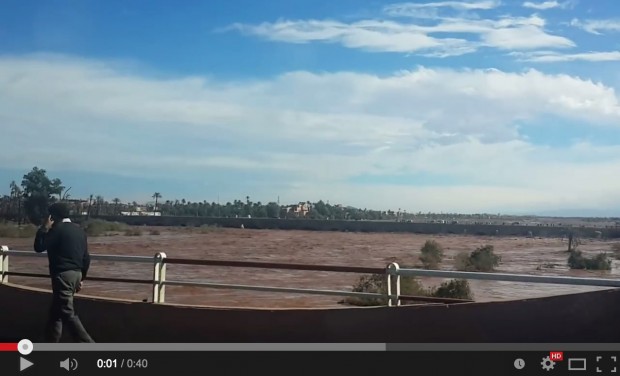 مراكش.. فيضانات واد تانسيفت (فيديو)