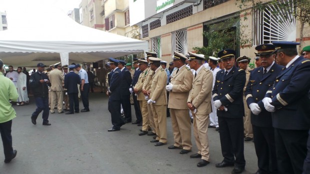 بالصور.. استقبال جثة الطيار بحتي في الدار البيضاء