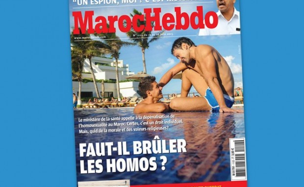 غلاف مجلة “ماروك إيبدو” يخلق النقاش.. هل يجب حرق المثليين؟؟