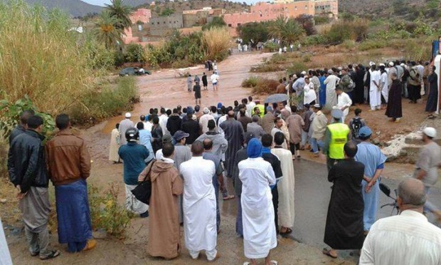 تزنيت.. رئيسة جماعة منتخبة حديثا تنجو من الموت غرقا (صور)