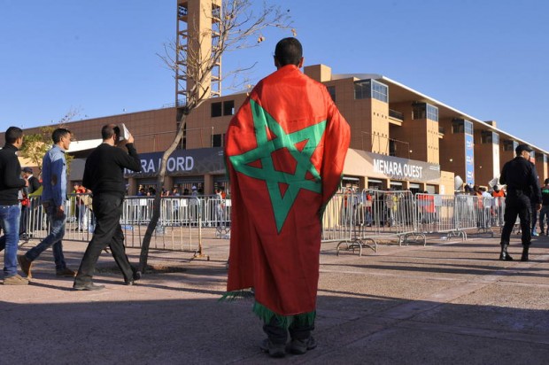 مراكش.. في انتظار مقابلة المغرب والرأس الأخضر (صور)