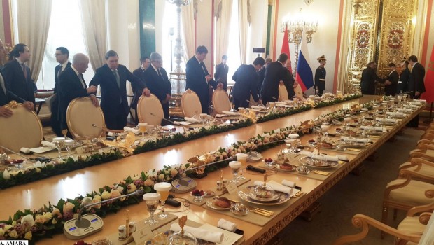 روسيا.. حفل غذاء على شرف الملك محمد السادس