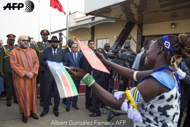 جوبا.. الملك يزور المستشفى الميداني وضريح زعيم استقلال جنوب السودان