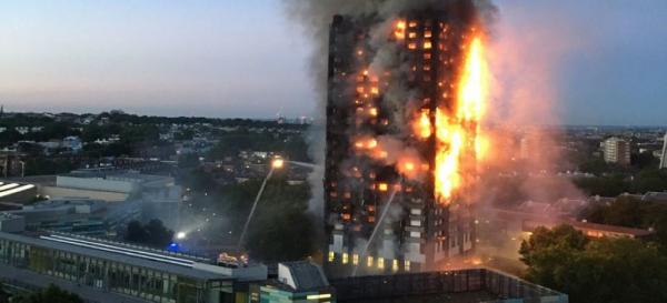 عاجل.. وفاة 7 مغاربة في حريق برج غريفيل في لندن