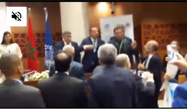 بالفيديو من مجلس المستشارين.. احتجاجات على حضور الإسرائيلي عمير بيريتس (فيديو)