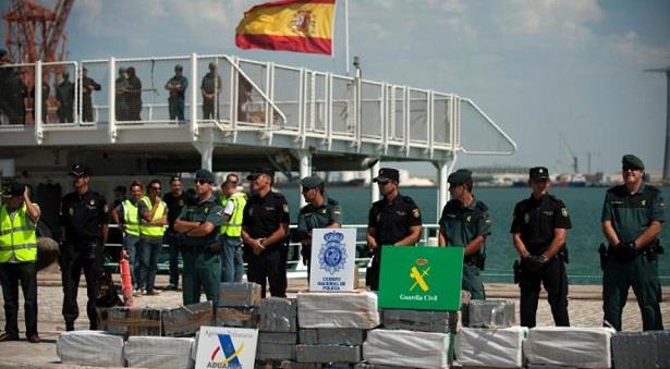 إسبانيا.. حجز 3.8 أطنان من الكوكايين في باخرة