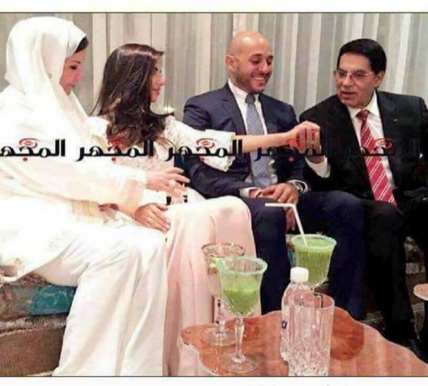 بالصور.. بن علي وليلى الطرابلسي في حفل خطوبة ابنتهما
