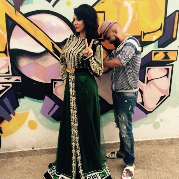 مغربية وأفتخر.. كواليس تصوير فيديو كليب ابتسام تسكت (صور)