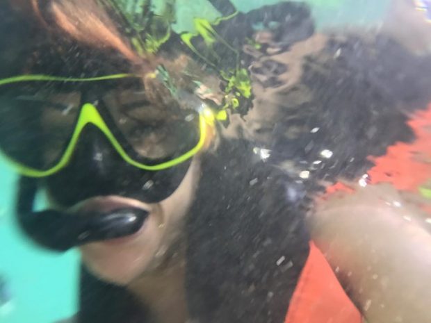تايلاند.. ليلى حديوي تحت الماء (صور)