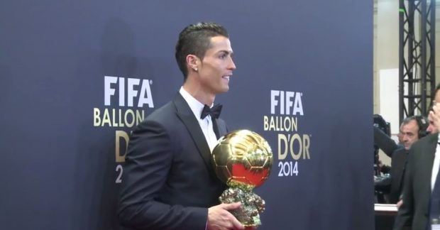 الكرة الذهبية.. داها كريستايانو رونالدو (فيديو)