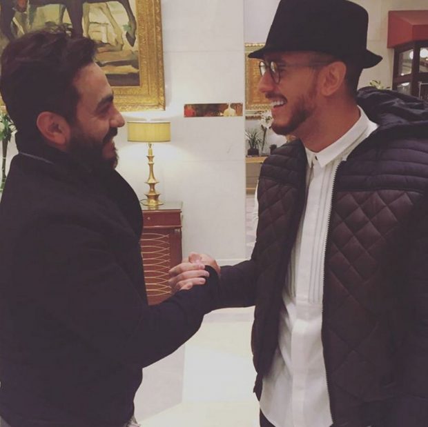 الكويت.. لقاء سعد لمجرد مع تامر حسني ونبيل شعيل!