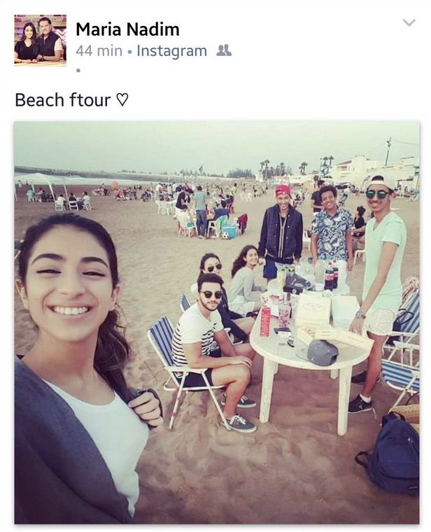 على شاطئ البحر.. ماريا نديم خريجة “إكس فاكتر” في فطور جماعي