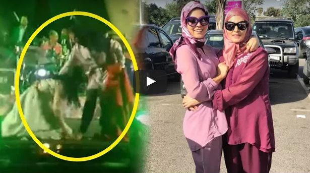 على الخشبة.. ابتسام تسكت كتبوس رجلين ماماها