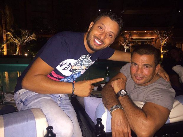 في انتظار عمل مشترك.. حاتم عمور وعمرو دياب
