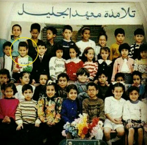 صورة نادرة.. سعد لمجرد أيام المدرسة