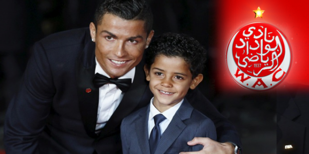 بعد التتويج بكأس السوبر الإفريقي.. ابن كريستيانو رونالدو بشعار الوداد