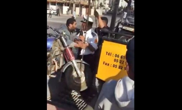 مجلس تأديبي وتحقيق في الموضوع.. الحموشي يوقف الشرطي الذي اعتدى على سائق تريبورتور