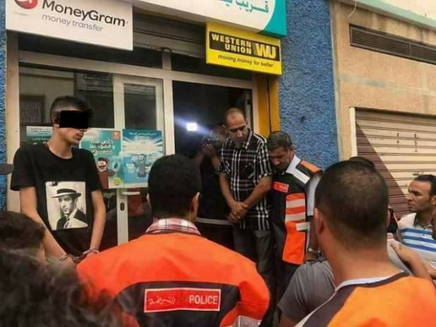 حاول سرقة وكالة لتحويل الأموال.. شفار شداتو الكاميرا هاز فردي ديال بلعاني!