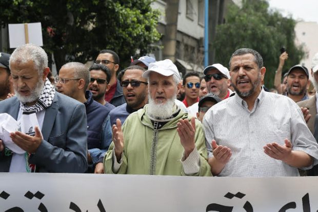 بالصور من كازا.. عاوتاني مسيرة من أجل فلسطين!