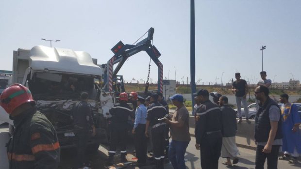 بالصور.. حادثة سير خطيرة في كازا