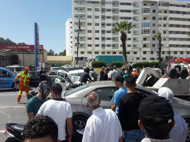 13 مصابا.. حادثة سير خطيرة في طنجة (صور)
