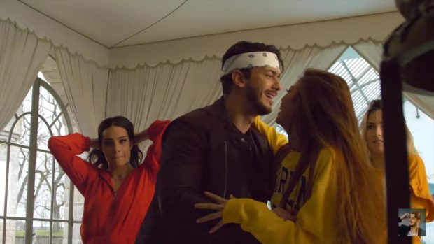عناق وقبل ورقص.. كواليس من تصوير كليب غزالي لسعد المجرد (صور وفيديوهات)