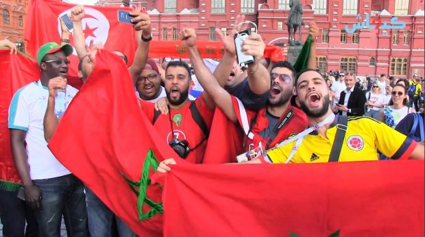 من روسيا.. مغاربة محيحين ومتفائلين بالفوز على البرتغال