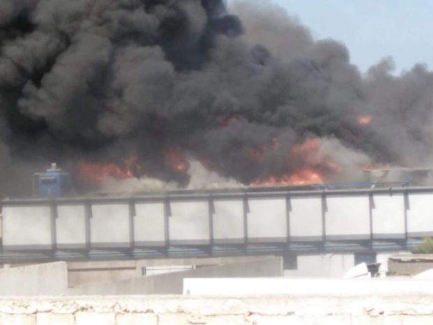 بالصور والفيديو من آسفي.. حريق مهول في أحد مصنع للكبار