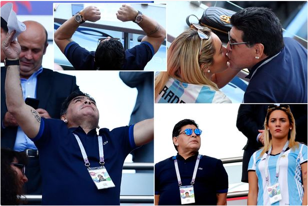 واخا الأرجنتين خسرات.. مارادونا ناشط حيث حداه الزين! (صور)