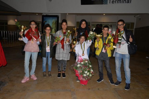 بالصور.. عودة الأطفال المغاربة الفائزين في المسابقة الدولية للحساب الذهني