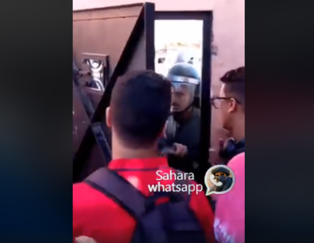 بالفيديو من العيون.. تلاميذ جراو على المدير وسدو عليه باب المدرسة!