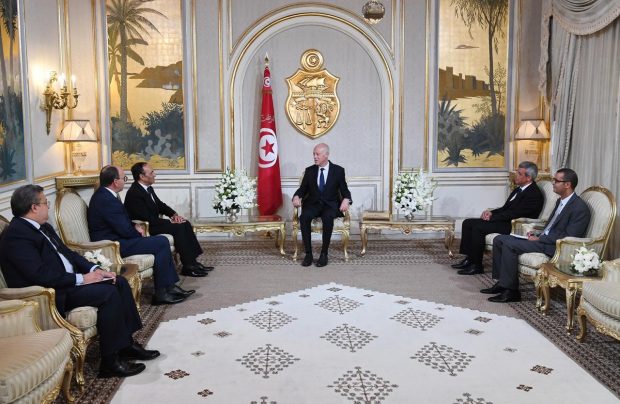 نقلا رسالة من الملك.. المالكي وبنشماش في ضيافة الرئيس التونسي قيس سعيد (صور)