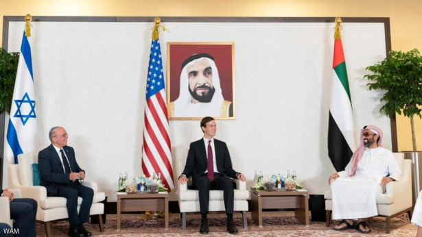 برئاسة كوشنير.. وفد أمريكي وإسرائيلي يبحث في أبوظبي آفاق التعاون بين الإمارات وإسرائيل (صور)