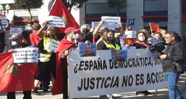 بالصور من إسبانيا.. الاحتجاجات ضد استقبال غالي متواصلة