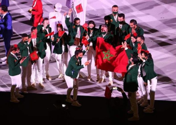 بالصور.. البعثة المغربية حاضرة بقوة في افتتاح أولمبياد طوكيو