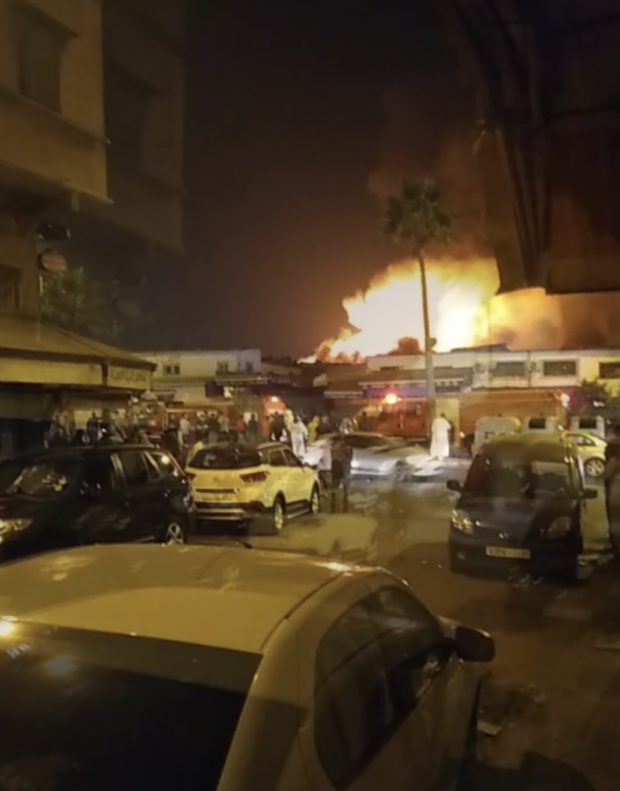 بالصور والفيديو من كازا.. العافية شعلات فسوق القريعة