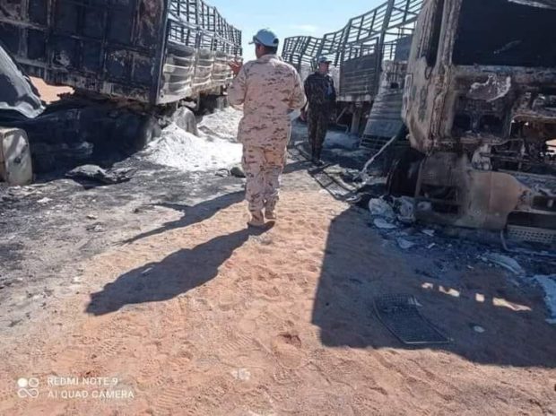 معاينة المينورسو للحادث.. حقائق ميدانية تفند قصف المغرب للشاحنتين الجزائريتين