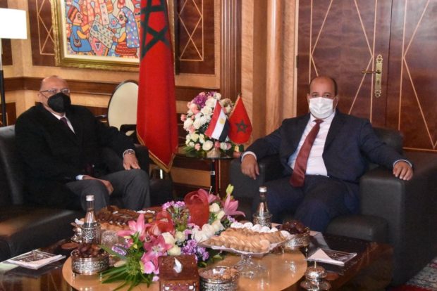 لتعزيز العمل البرلماني المشترك.. ميارة يتباحث مع سفير مصر في المغرب