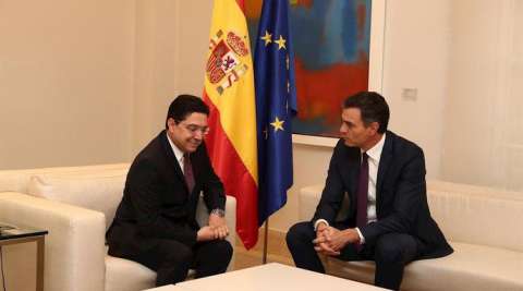 في أول لقاء مباشر بعد الأزمة الأخيرة.. بوريطة يلتقي رئيس الحكومة الإسبانية