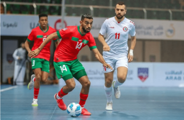 كأس العرب لكرة الصالات.. المنتخب المغربي يتأهل إلى نصف النهائي بعد فوزه على نظيره السعودي