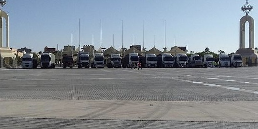 زلزال الحوز.. انطلاق أزيد من 20 شاحنة من المساعدات الإنسانية من الصحراء المغربية