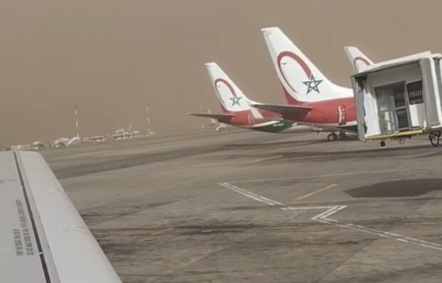 بسبب الرياح القوية.. الحركة متوقفة في مطار محمد الخامس