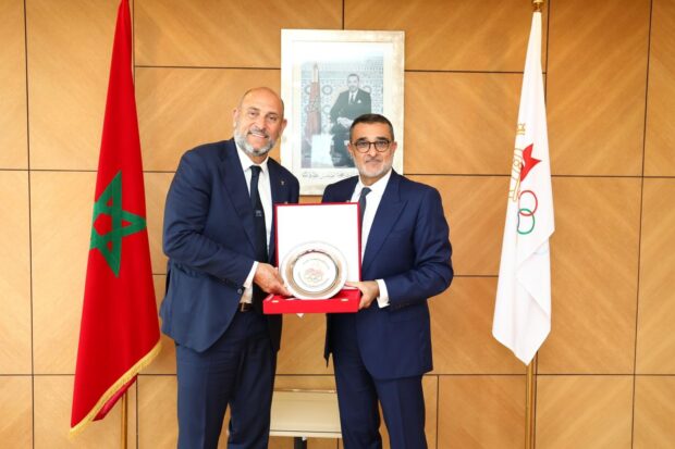 لبحث العلاقات بين المؤسستين.. فيصل العرايشي يلتقي رئيس اللجنة الدولية لألعاب البحر الأبيض المتوسط