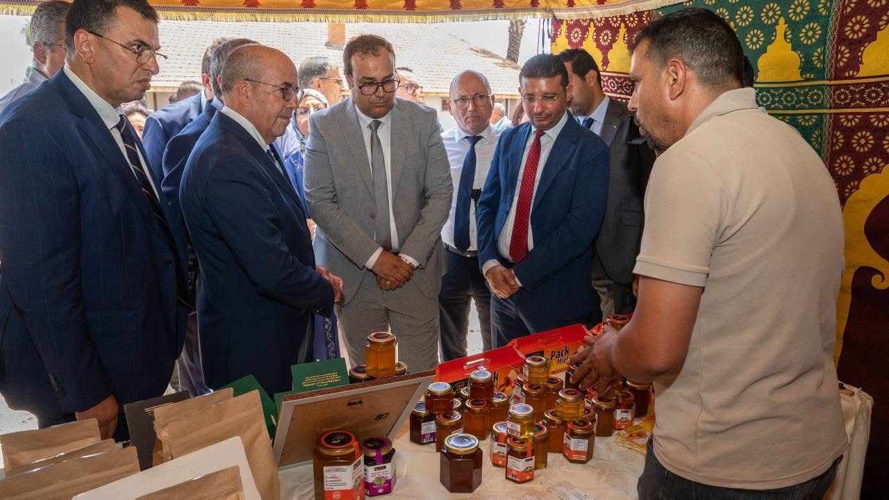 بالصور من سيدي قاسم.. الوزير البواري يقوم بزيارة ميدانية لمشاريع التنمية الفلاحية